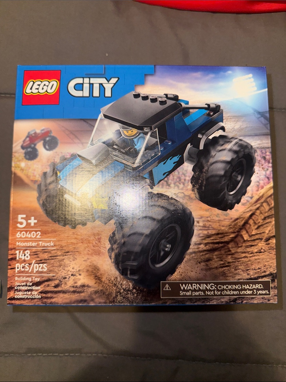 Lego City Blue and Black Monster Truck Building Set #60402